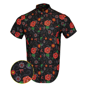 Fiesta Button Down Shirt Tactical Aloha Shirt Christmas Gifts For Gun Lovers – Moonbestprint
