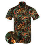 Pork Chop Express Button Down Shirt Tactical Aloha Shirt Gift Ideas For Father – Moonbestprint