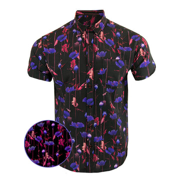 Poppy Purple Button Down Shirt Tactical Aloha Shirt Gift Ideas For Dad – Moonbestprint