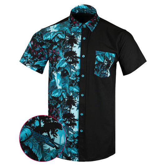 Get To The Chopper Split Button Down Shirt Outdoor Hawaiian Tactical Shirt Xmas Gifts For Dad – Moonbestprint