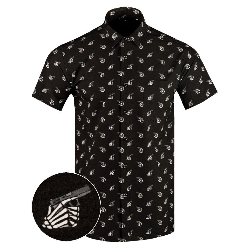 Blickie Bones Button Down Shirt Tactical Shirt Hawaii Style Presents For Friends – Moonbestprint