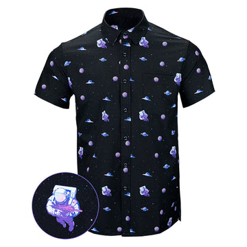 Intergalactic Button Down Shirt Tactical Hawaiian Shirt Best Birthday Gift For Husband – Moonbestprint