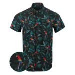 Jungle Button Down Shirt Tactical Tropical Print Shirt Birthday Gifts For Boyfriend – Moonbestprint