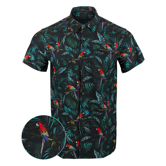 Jungle Button Down Shirt Tactical Tropical Print Shirt Birthday Gifts For Boyfriend – Moonbestprint