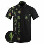 Homeland Split Black Button Down Shirt Tactical Aloha Shirt Best Gifts For Brother – Moonbestprint