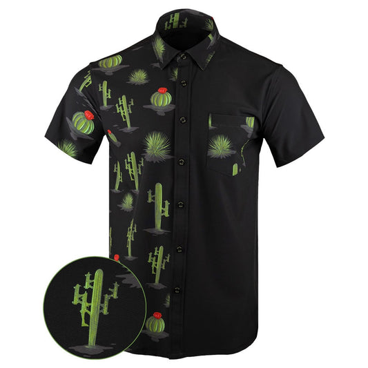 Homeland Split Black Button Down Shirt Tactical Aloha Shirt Best Gifts For Brother – Moonbestprint