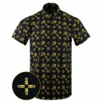 High Roller Gold Button Down Pearl Snaps Apparel Tactical Hawaiian Shirt Xmas Presents For Dad – Moonbestprint
