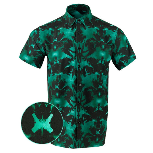 Rorschach Button Down Shirt Gun Print Hawaiian Shirt Tactical Apparel Best Gifts For Boyfriend – Moonbestprint