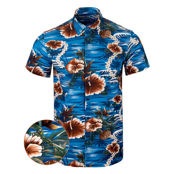 Fiji Button Down Shirt Tactical Tropical Print Shirt Christmas Ideas For Boyfriend – Moonbestprint