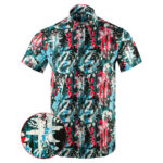 Retro Fighter Button Down Shirt Outdoor Hawaiian Tactical Shirt Gift Ideas For Father – Moonbestprint