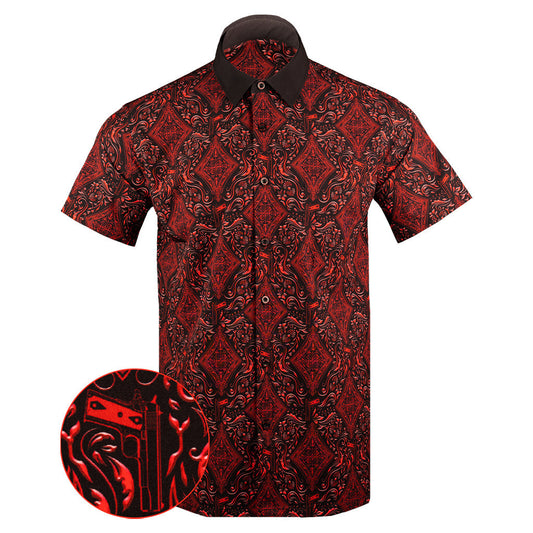 Lucky Diamonds Button Down Shirt Concealed Carry Hawaiian Shirt Gifts For Father – Moonbestprint