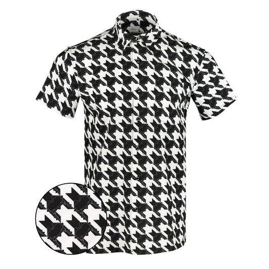 Retro Park Boys Button Down Shirt Gun Print Hawaiian Shirt Gifts For Father In Law – Moonbestprint
