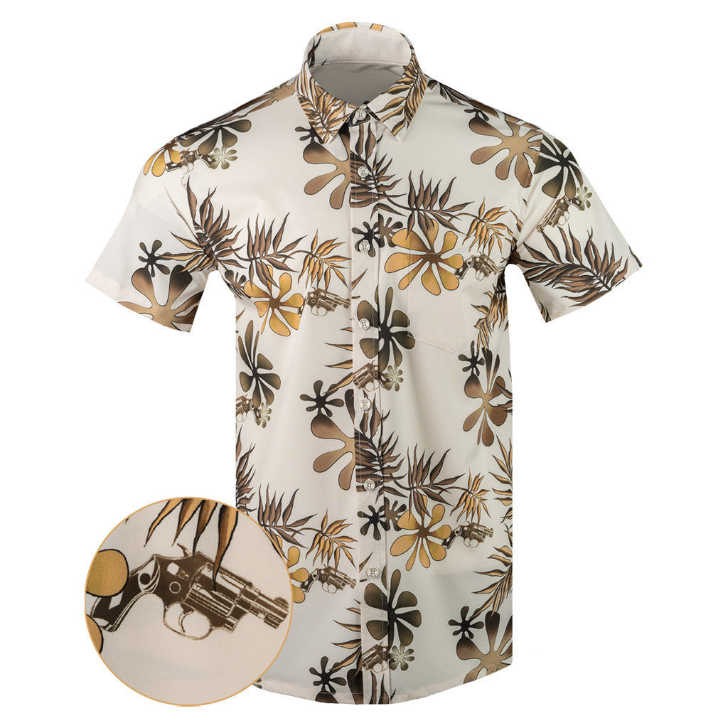 Gabagool Button Down Shirt Tactical Tropical Print Shirt Gifts For Father – Moonbestprint