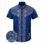 Los Charro Button Down Shirt Gun Print Hawaiian Shirt Birthday Gift Ideas For Brother – Moonbestprint