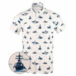 Naval Warfare Button Down Shirt Tactical Shirt Hawaii Style Present For Father – Moonbestprint