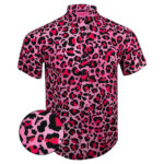 Leopard Pink Button Down Shirt Tactical Hawaiian Shirt Gifts For Son – Moonbestprint