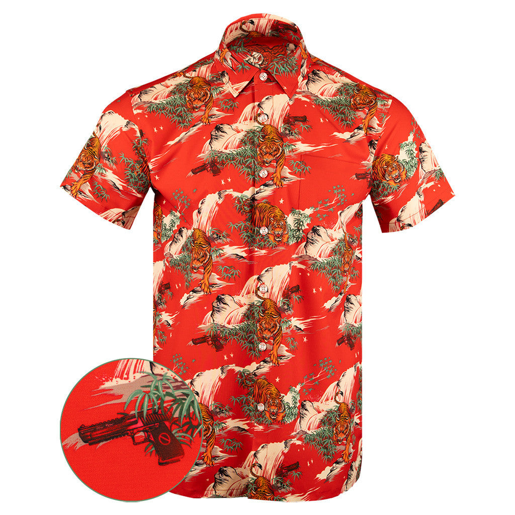 Max Effort Button Down Shirt Concealed Carry Hawaiian Shirt Gifts For Boyfriend – Moonbestprint