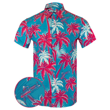 High Crown V2 Miami Button Down Shirt Tactical Aloha Shirt Gifts For Dudes – Moonbestprint