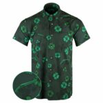 Sawed Off Shamrock Button Down Shirt Tactical Aloha Print Shirt Father Gifts – Moonbestprint