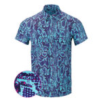 Python Button Down Shirt Gun Print Hawaiian Shirt Best Gifts For Father – Moonbestprint