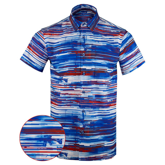 Lost Signal Button Down Shirt Gun Print Hawaiian Shirt Birthday Gift Ideas For Gun Lovers – Moonbestprint