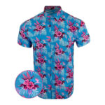 Hibiscus Miami Button Down Shirt Tactical Tropical Print Shirt Christmas Present Ideas For Men – Moonbestprint