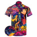 OG Mural Button Down Shirt Tactical Hawaiian Shirt Xmas Gifts For Dudes – Moonbestprint