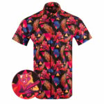 Rackcoon Button Down Shirt Tactical Tropical Print Shirt Gifts For Dudes – Moonbestprint