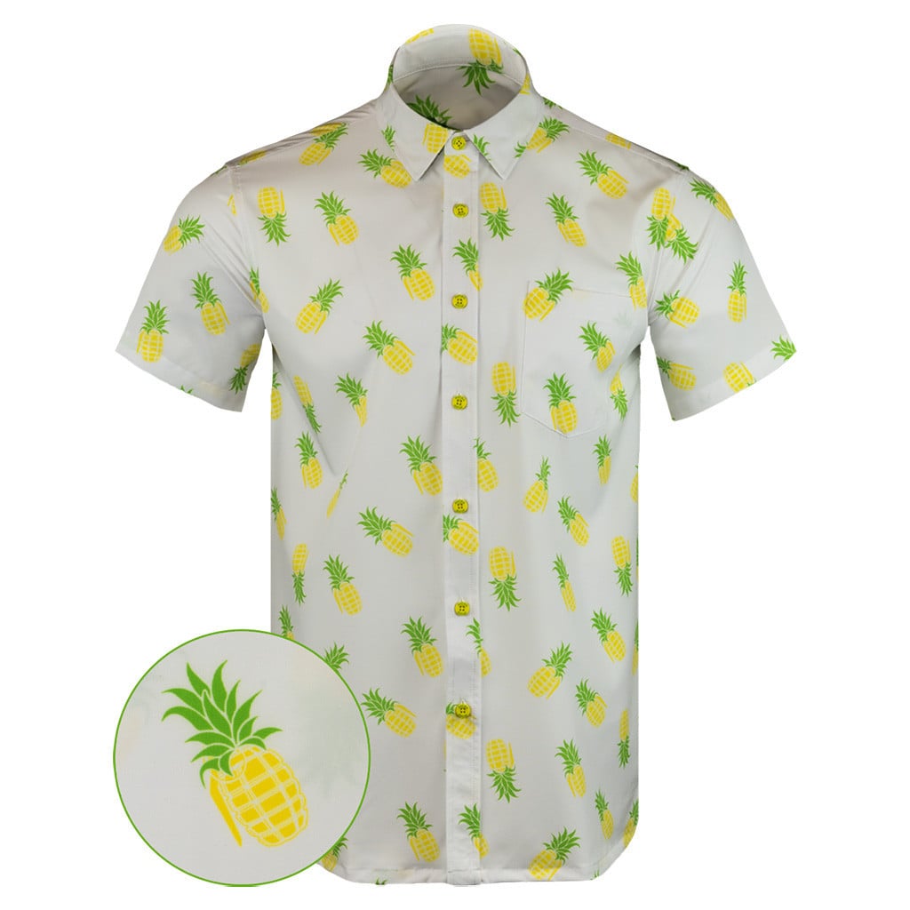 Pineapple Grenade Button Down Shirt Tactical Aloha Shirt Present For Dad – Moonbestprint