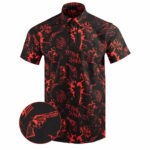 Retro Nightmare Button Down Shirt Outdoor Hawaiian Tactical Shirt Present For Husband – Moonbestprint