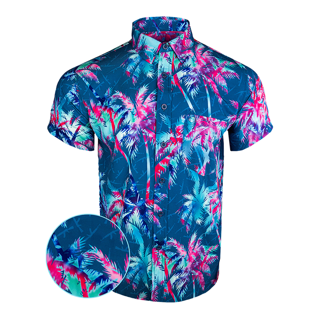 Ak'S And Vacays Blue Button Down Shirt Outdoor Hawaiian Tactical Shirt Birthday Gift For Husband – Moonbestprint