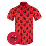 Devil Duck Button Down Shirt Tactical Shirt Hawaii Style Presents For Son – Moonbestprint