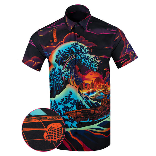 The Great Synthwave Button Down Shirt Tactical Hawaiian Shirt Gift Ideas For Dad – Moonbestprint