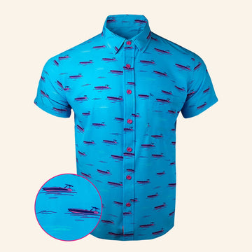 Smuggler Button Down Shirt Gun Print Hawaiian Shirt Gift Ideas For Husband – Moonbestprint