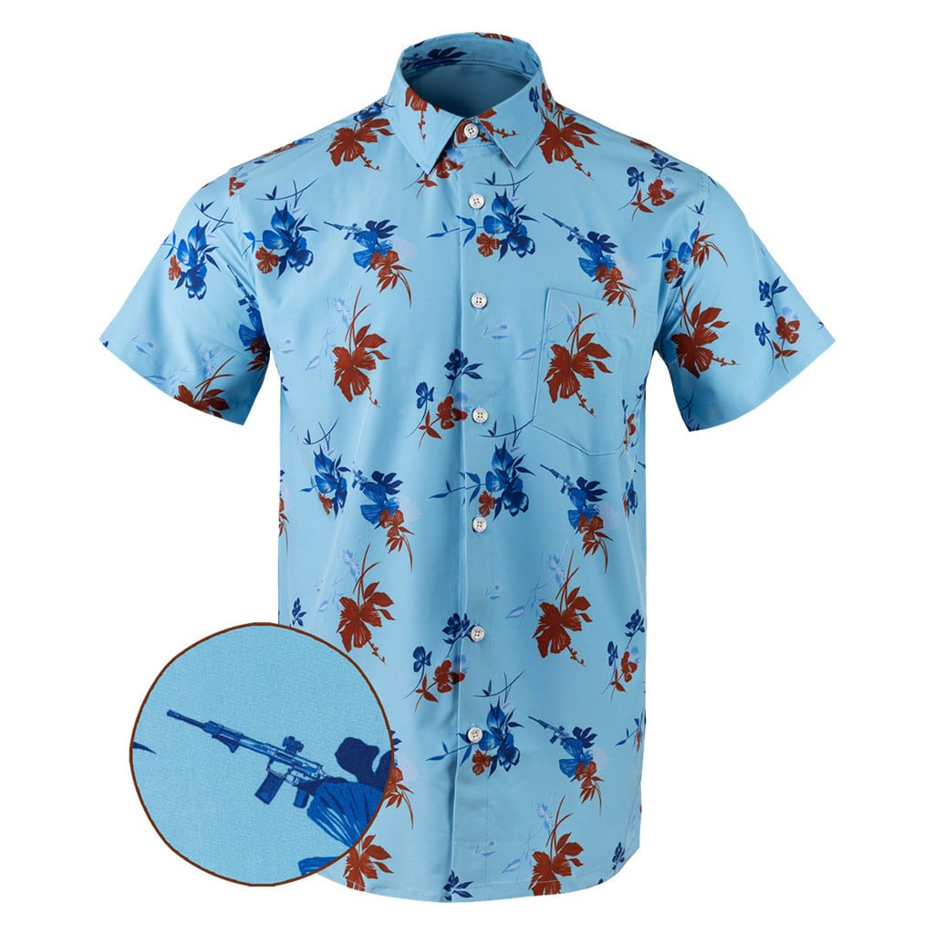 The Apple Pie Button Down Shirt Tactical Tropical Print Shirt Best Birthday Gift For Dad – Moonbestprint