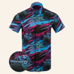 Shell Shocked Button Down Shirt Tactical Aloha Print Shirt Christmas Gifts For Guys – Moonbestprint