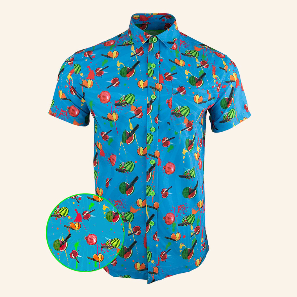 SOG x Retro Collab Button Down Shirt Tactical Shirt Hawaii Style Gift Ideas For Friends – Moonbestprint