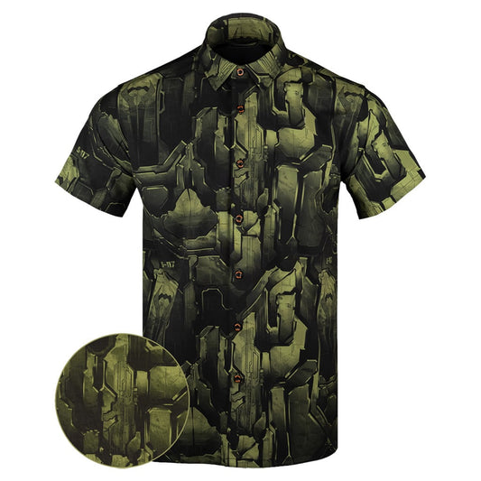 The Chief V2 Button Down Shirt Hawaiian Tactical Button Down Birthday Presents For Boyfriend – Moonbestprint