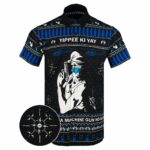 Yippee-Ki-Yay Black Button Down Shirt A Machine Gun Ho Ho Ho Hawaiian Shirt Gun Lovers Gifts – Moonbestprint