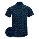 Vaquero V2 Blue Button Down Shirt Tactical Shirt Hawaii Style Pro Gun Merch Father Gifts – Moonbestprint