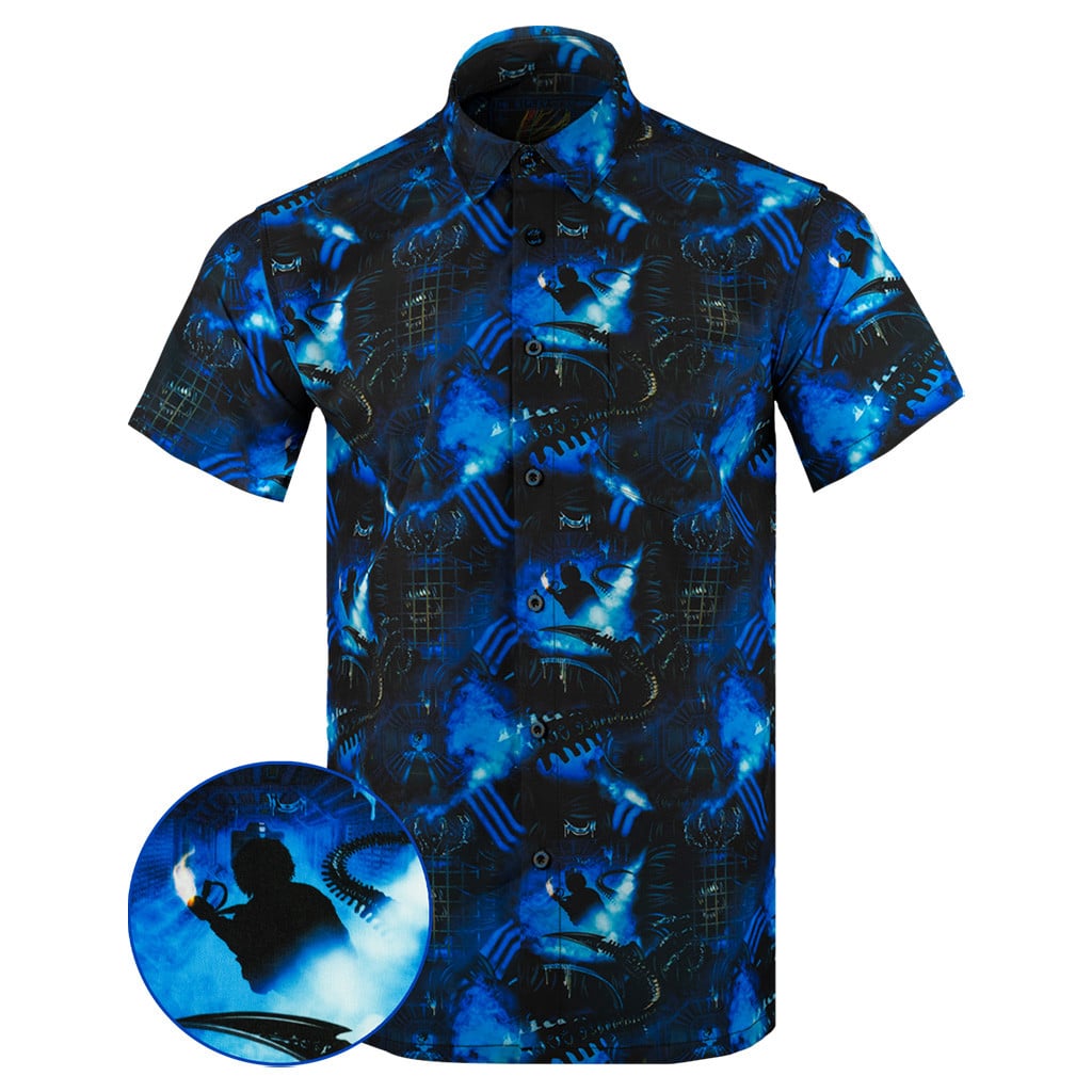 The Ripley Button Down Shirt Tactical Aloha Print Shirt Gift Ideas For Father – Moonbestprint