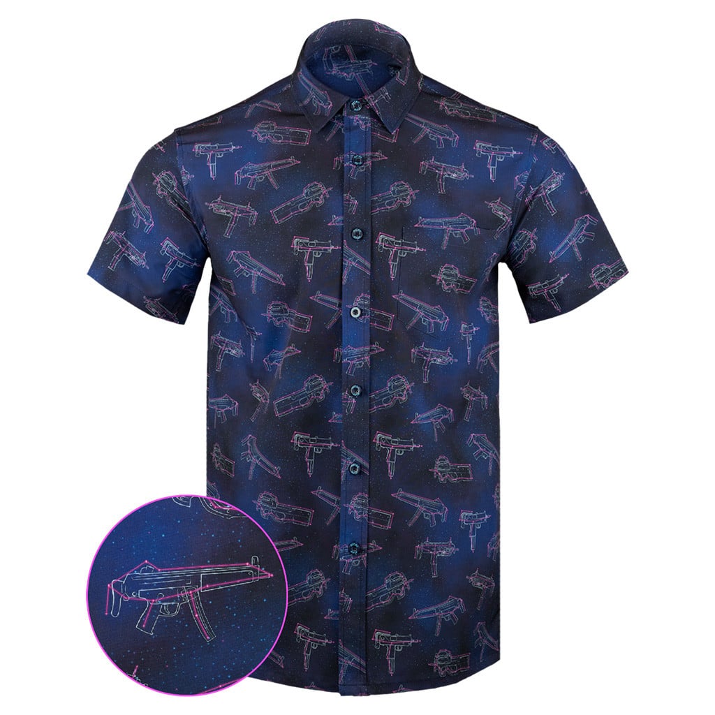 Zodiac Button Down Shirt Tactical Hawaiian Shirt Pro Gun Rights Merch Gifts For Husband – Moonbestprint