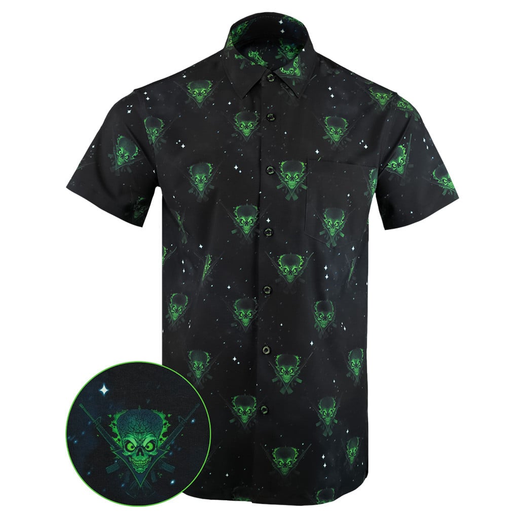 The Invader Button Down Shirt Hawaiian Tactical Button Down Birthday Gifts For Father – Moonbestprint