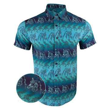 The Nightmare Blue Button Down Shirt Tactical Hawaiian Shirt Christmas Gifts For Son – Moonbestprint