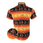 The Nightmare Red Button Down Shirt Gun Print Hawaiian Shirt Christmas Gifts For Father – Moonbestprint