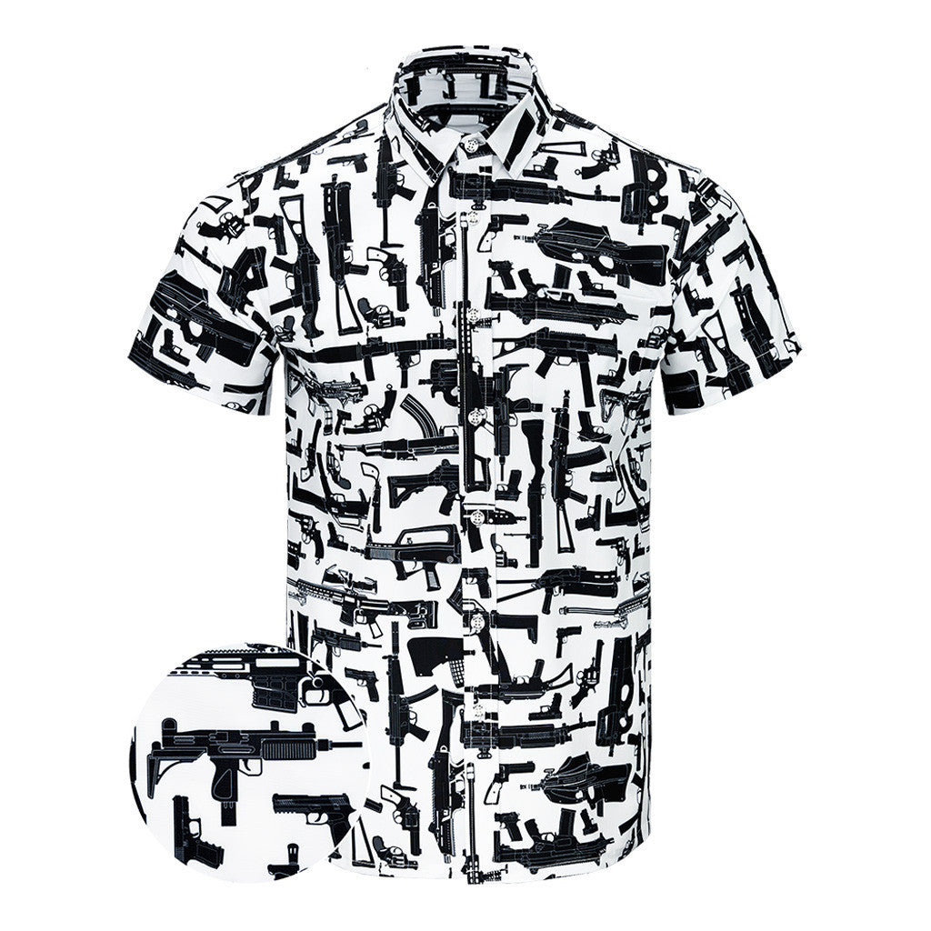 The Arsenal White Button Down Shirt Tactical Hawaiian Shirt Best Birthday Gift For Gun Lovers – Moonbestprint