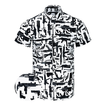 The Arsenal White Button Down Shirt Tactical Hawaiian Shirt Best Birthday Gift For Gun Lovers – Moonbestprint