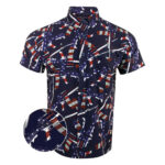 The 4th Button Down Shirt Gun Print Hawaiian Shirt Patriotic Gifts For Dad – Moonbestprint