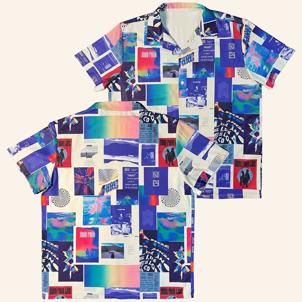 Madeon Merch Color Mural Button Up Shirt Christmas Gifts For Him – Moonbestprint