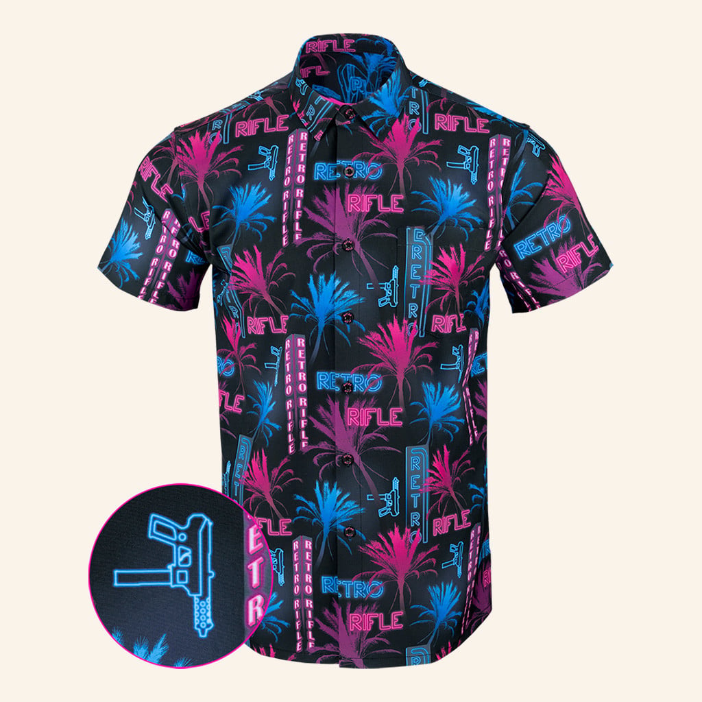 South Beach Button Down Shirt Hawaiian Tactical Button Down Gifts For Father – Moonbestprint